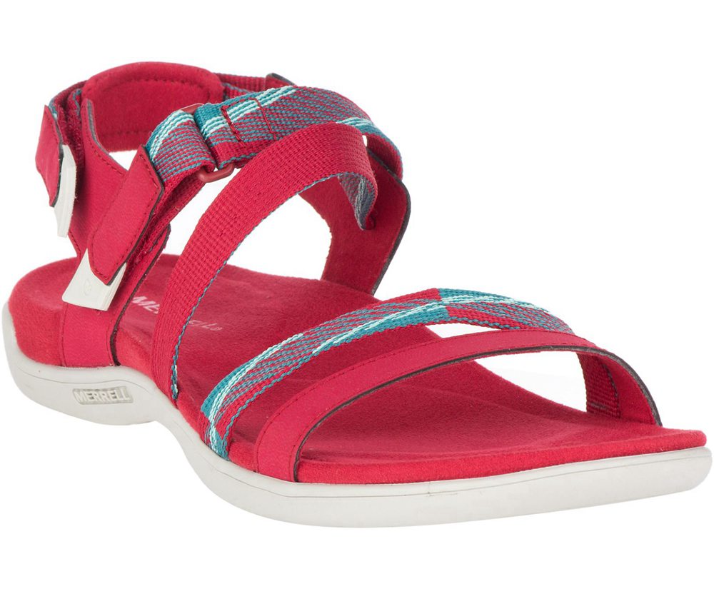 Sandálias Senhora - Merrell District Mendi Backstrap - Vermelhas - QBP013248